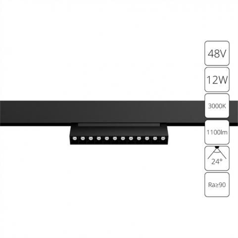 Магнитный трековый светильник Arte Lamp Linea 3000К A4678PL-1BK