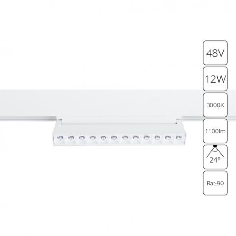 Магнитный трековый светильник Arte Lamp Linea 3000К A4678PL-1WH
