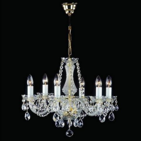 Люстра Art Glass RADKA VI. FULL CUT R14 WHITE NICKEL CE