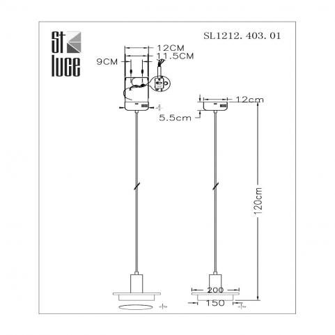 ST Luce Подвесной светильник ST-Luce Oltarno SL1212.403.01