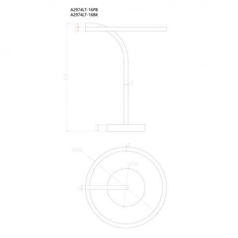 Настольный светильник Arte Lamp Enigma A2974LT-16BK