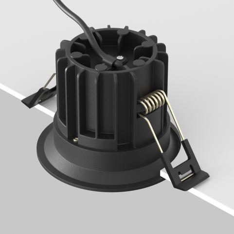 Точечный светильник Maytoni Technical Downlight 3000K Round DL058-12W3K-B