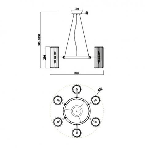 Подвесной светильник Stilfort Twin 2175/05/12P