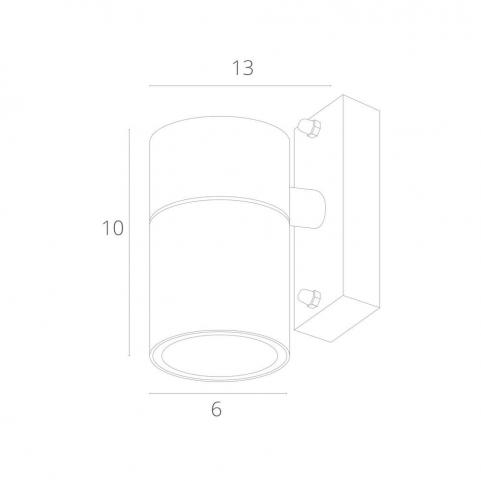 Настенный уличный светильник Arte Lamp Mistero  A3302AL-1BK