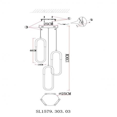 ST Luce Подвесной светильник ST-Luce Mofisto SL1579.303.03