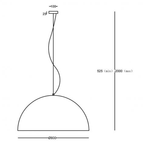 Подвесной светильник Maytoni Dome MOD169PL-05GB1