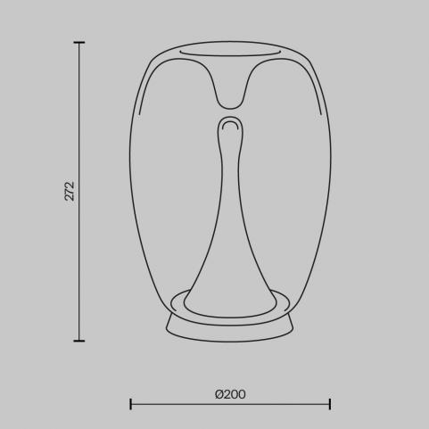 Настольный светильник Maytoni Splash  MOD282TL-L15G3K