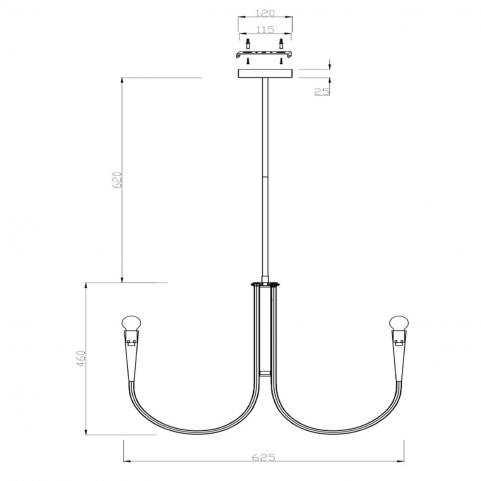 Подвесной светильник Freya Branches  FR5253PL-06N