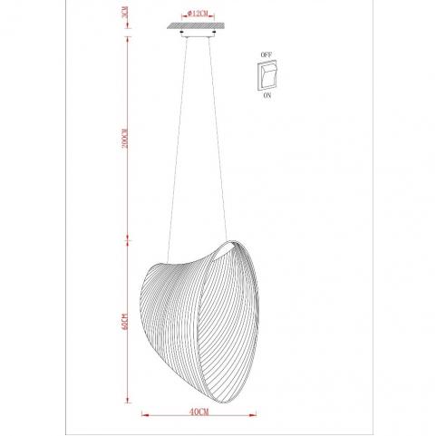 Подвесной светильник Divinare Carved 1139/06 SP-16