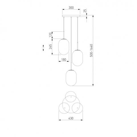 Подвесной светильник Eurosvet Loona 60161/3