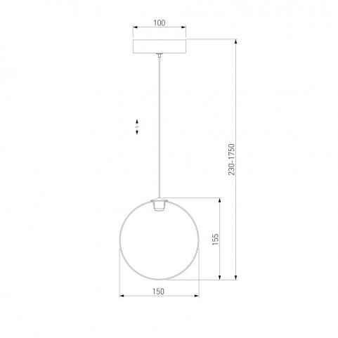 Подвесной светильник Eurosvet Wonder 50231/1 LED дымчатый