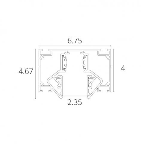 Шинопровод Arte Lamp Linea-Accessories A474306, магнитный встраиваемый в натяжной ПВХ потолок, черный 3м