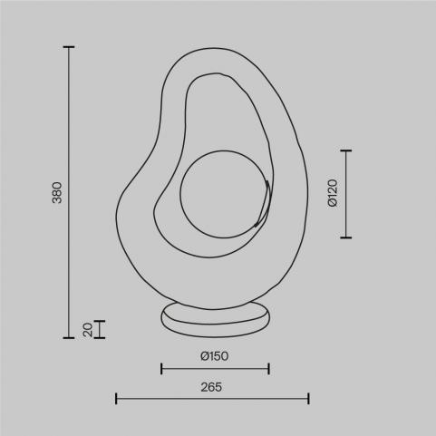 Настольный светильник Maytoni  Opus MOD380TL-01GR