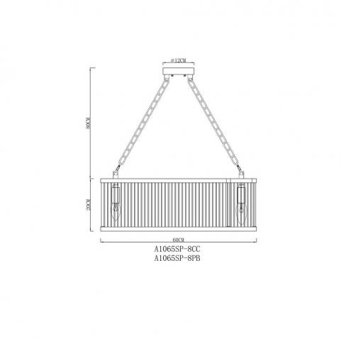 Светильник подвесной Arte Lamp Anetta A1065SP-8PB