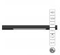 Магнитный трековый светильник Arte Lamp Linea 4000К диммирование A4682PL-1BK