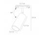 Магнитный трековый светильник Arte Lamp Linea 4000К A4661PL-1AB