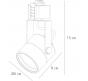 Трековый светильник Arte Lamp Mizar  A1311PL-1BK