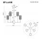 Подвесной светильник ST Luce Gacciolo  SL1240.303.06