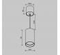 Подвесной светильник Maytoni Technical Vol P100PL-20W4K-W